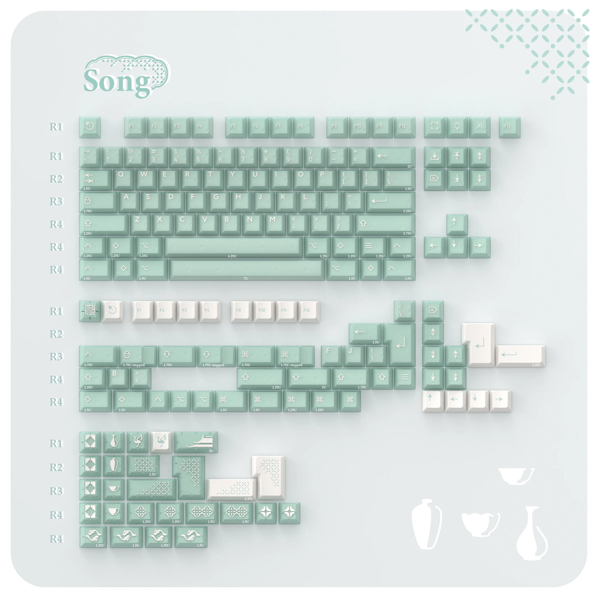 PBTfans Song Keycaps