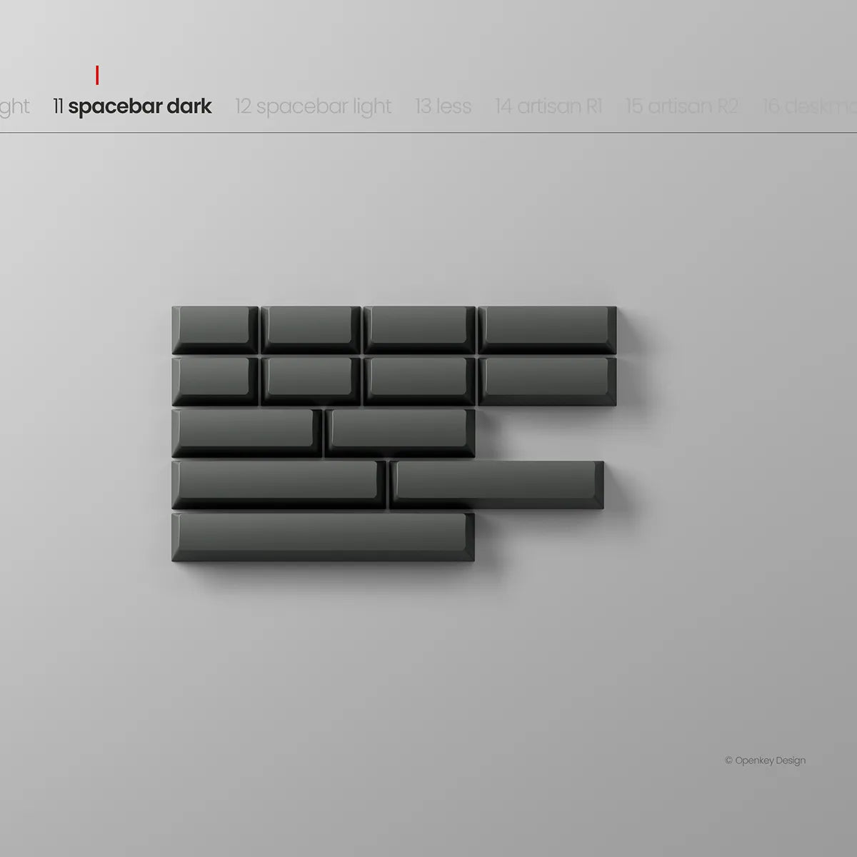 PBTfans Less but Better Dark Keycaps