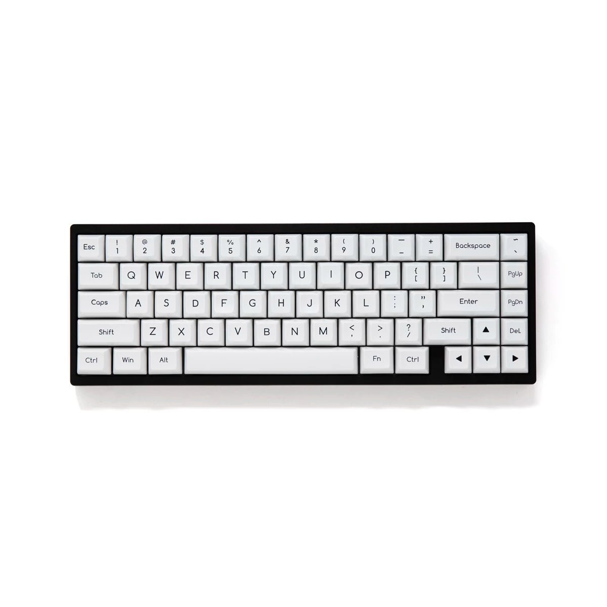 Akko Black on White Keycap Set Doubleshot ABS - Divinikey