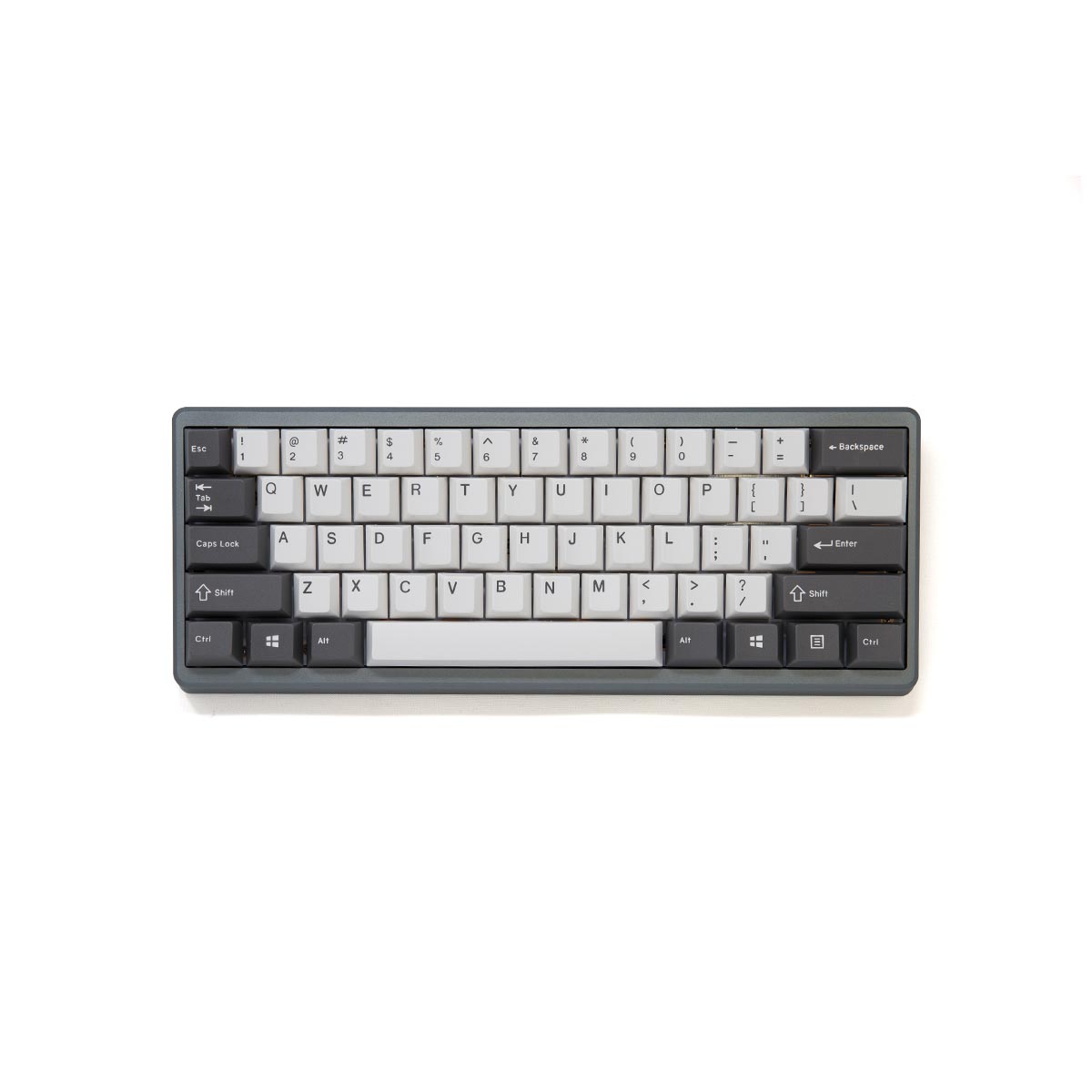 EnjoyPBT Charcoal Keycap Set Doubleshot ABS - Divinikey