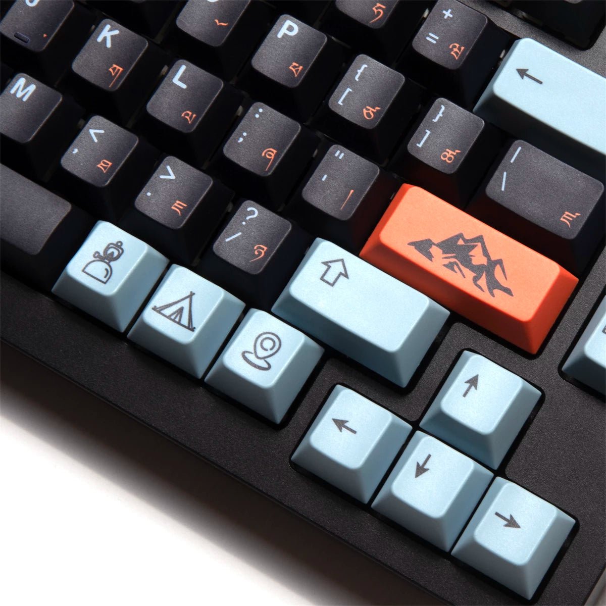 EPBT Flaming Ice Keycap Set Dye-Sub PBT - Divinikey