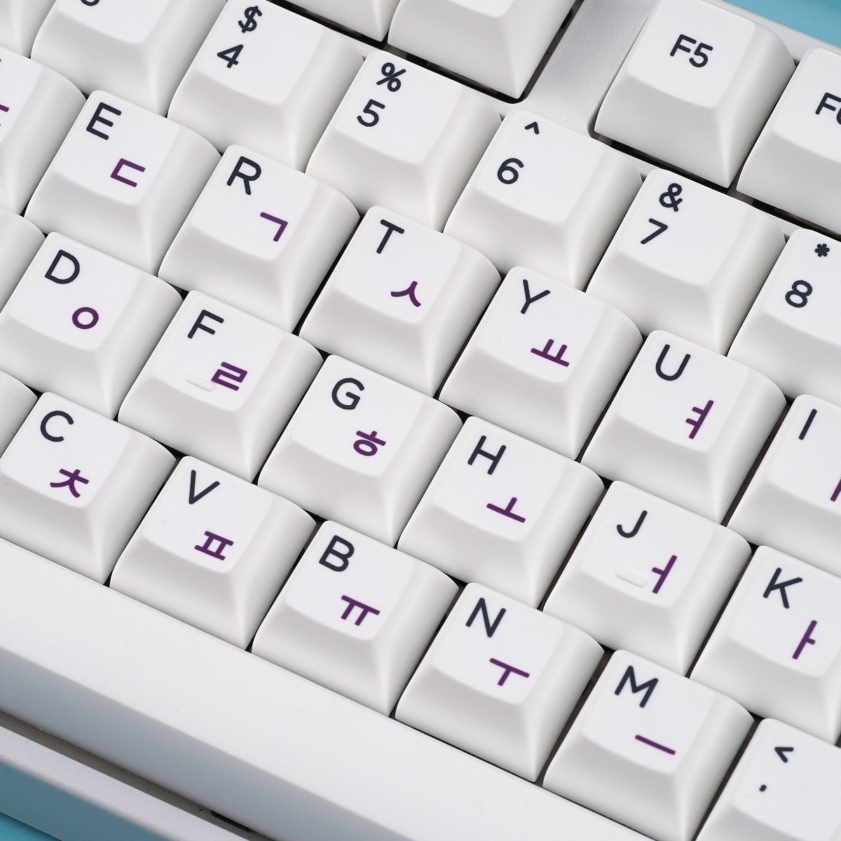 KAT BOW 226 White Keycap Set Dye-Sub PBT - Divinikey