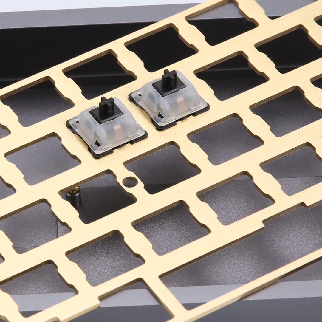 KBDfans DZ60 CNC 60% Plate Aluminum/Brass - Divinikey