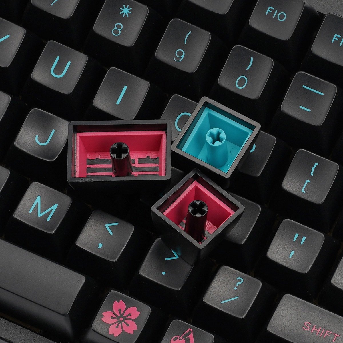 Maxkey SA Miami Nights Keycap Set Doubleshot ABS - Divinikey