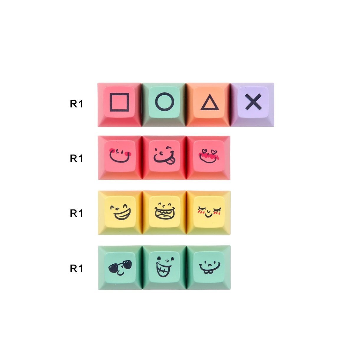 SA Chalk Keycap Set Dye-Sub PBT - Divinikey