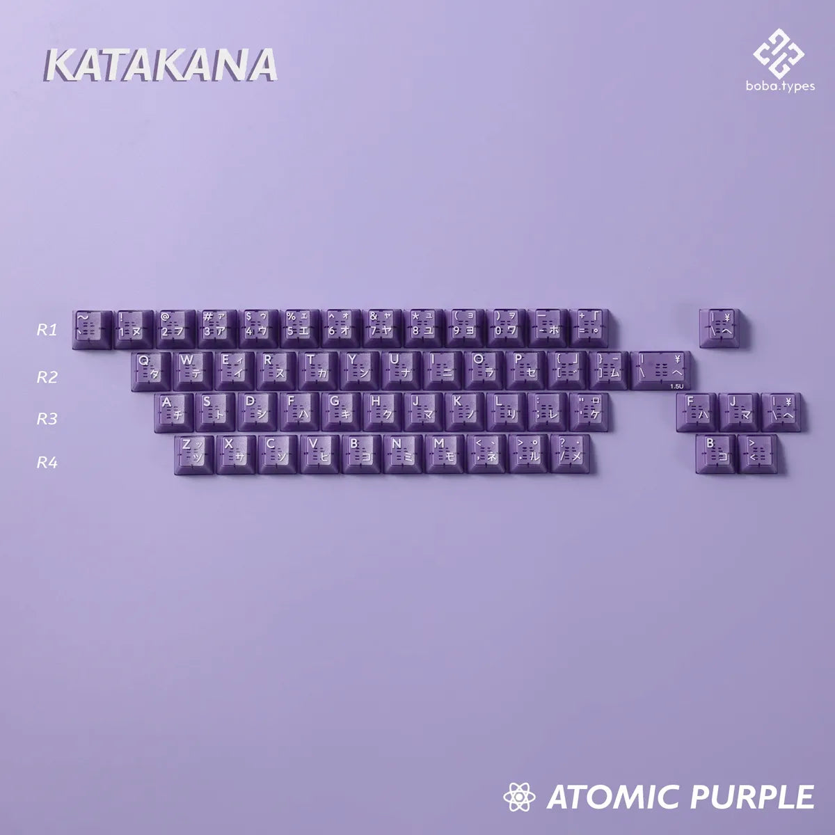PBTfans Atomic Purple R2 Keycaps