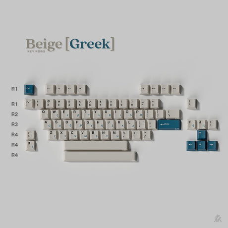 Keykobo Beige Keycaps - Divinikey