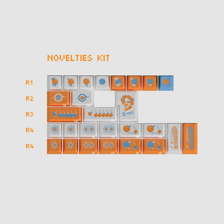 Keykobo Citrus Relativity Keycaps - Divinikey