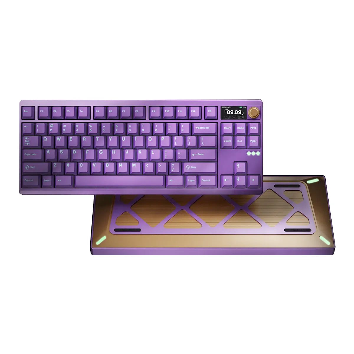 Meletrix Zoom DYNA TKL Keyboard - Eggplant Purple - Divinikey