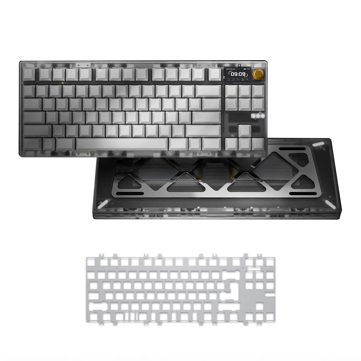 Meletrix Zoom DYNA TKL Keyboard - Frosted Clear - Divinikey