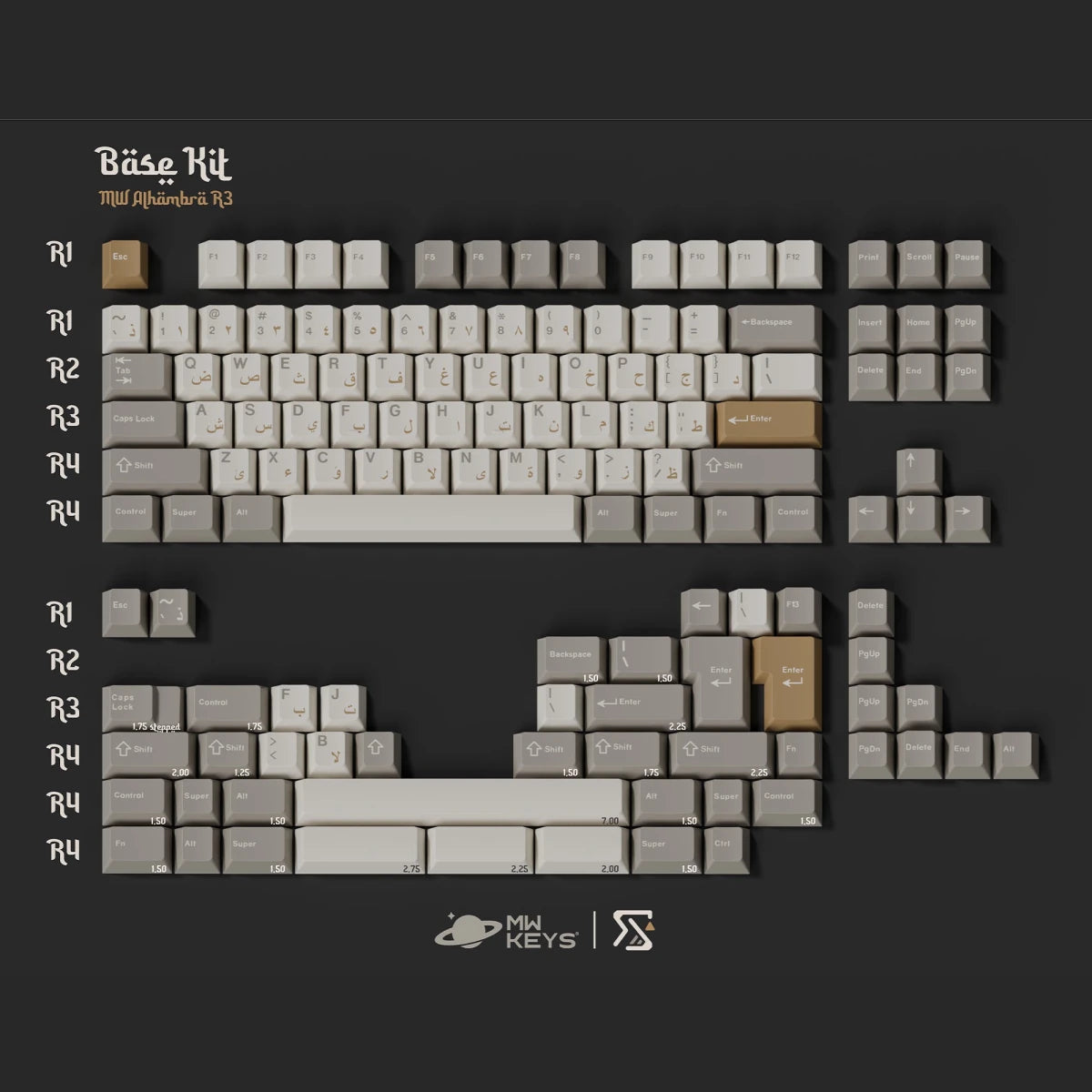 MW Alhambra R3 Keycaps - Divinikey