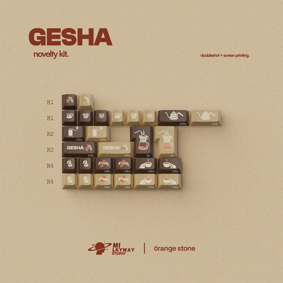 MW Gesha Keycaps - Divinikey