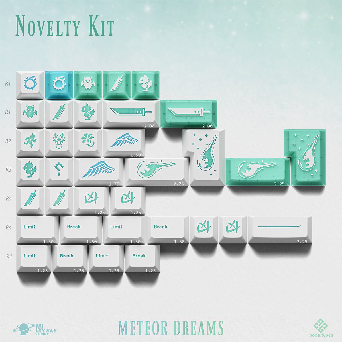MW Meteor Dreams Keycaps - Divinikey