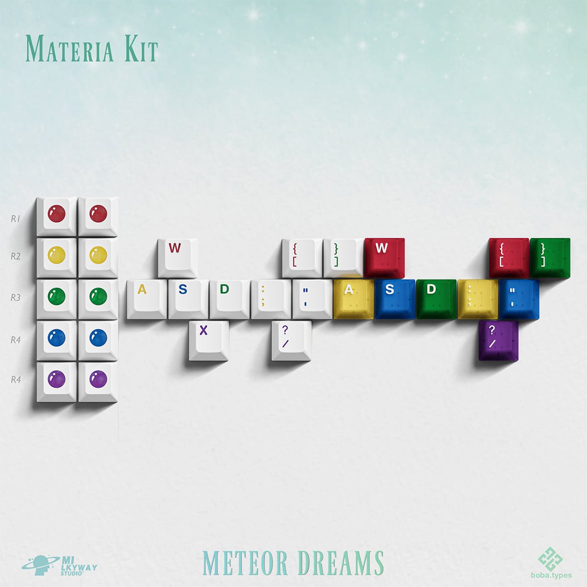 MW Meteor Dreams Keycaps - Divinikey