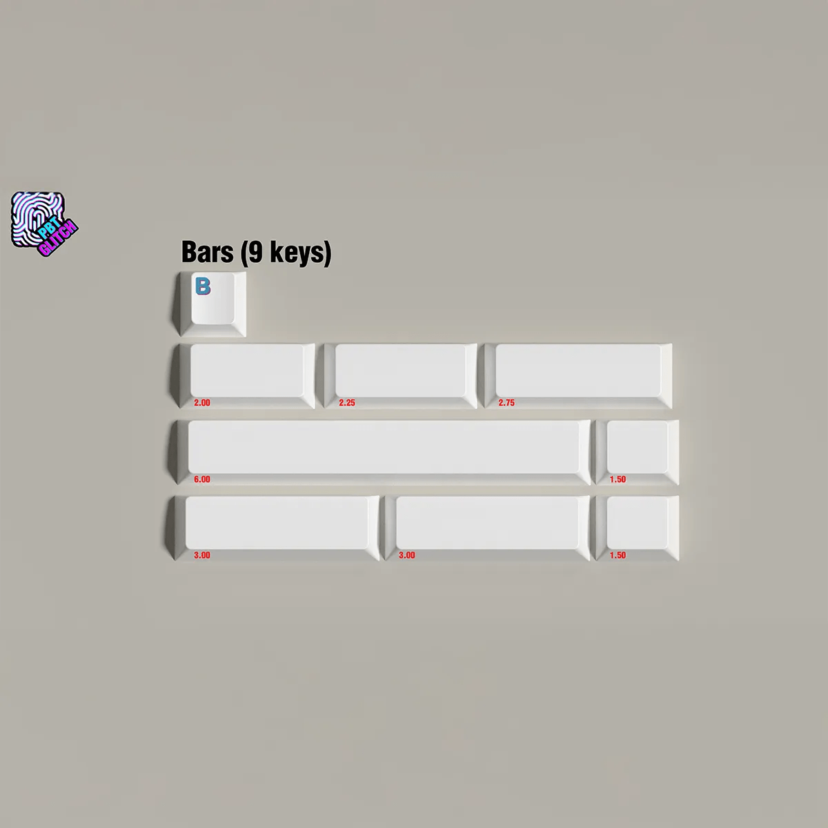 PBT Glitch Keycaps - Divinikey