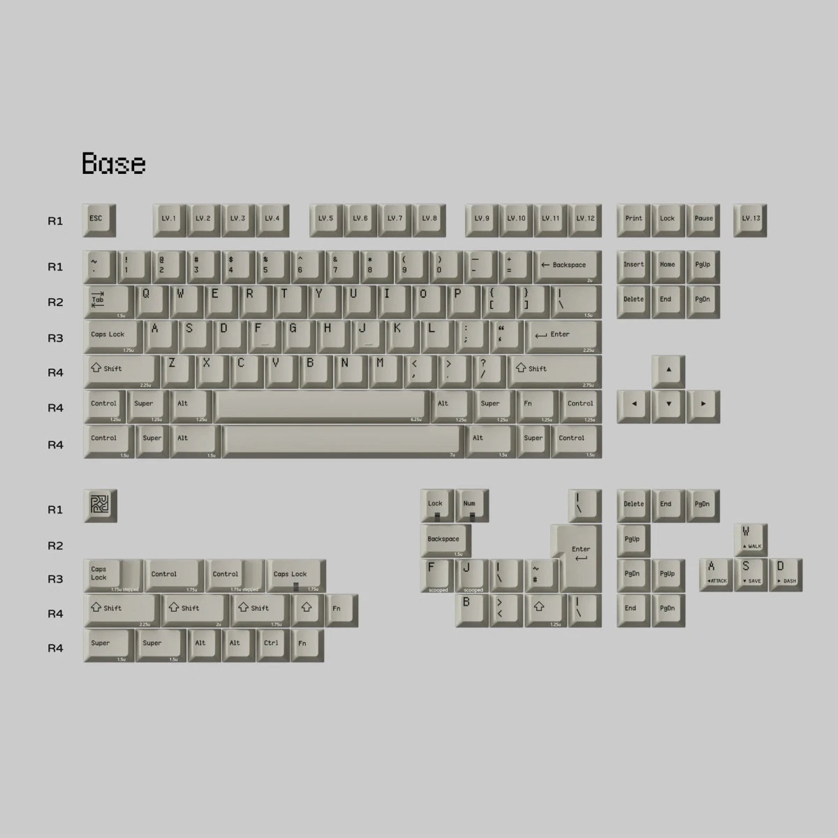 PBTfans Pixsprite Keycaps - Divinikey
