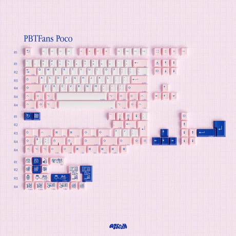 PBTfans Poco R2 Keycap Set - Divinikey