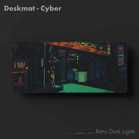 PBTfans Retro Dark Lights R2 Deskmat - Divinikey