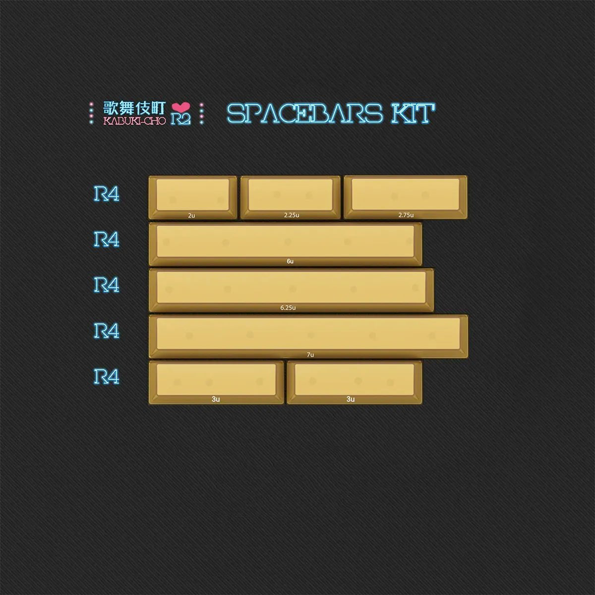 [Preorder] PBTfans Kabuki-Cho R2 Keycap Set - Divinikey
