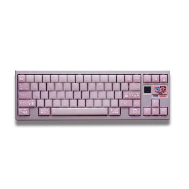 Soulcat Strawberry Milk Keycaps - Divinikey