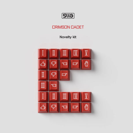 SWG Crimson Cadet Keycaps - Divinikey