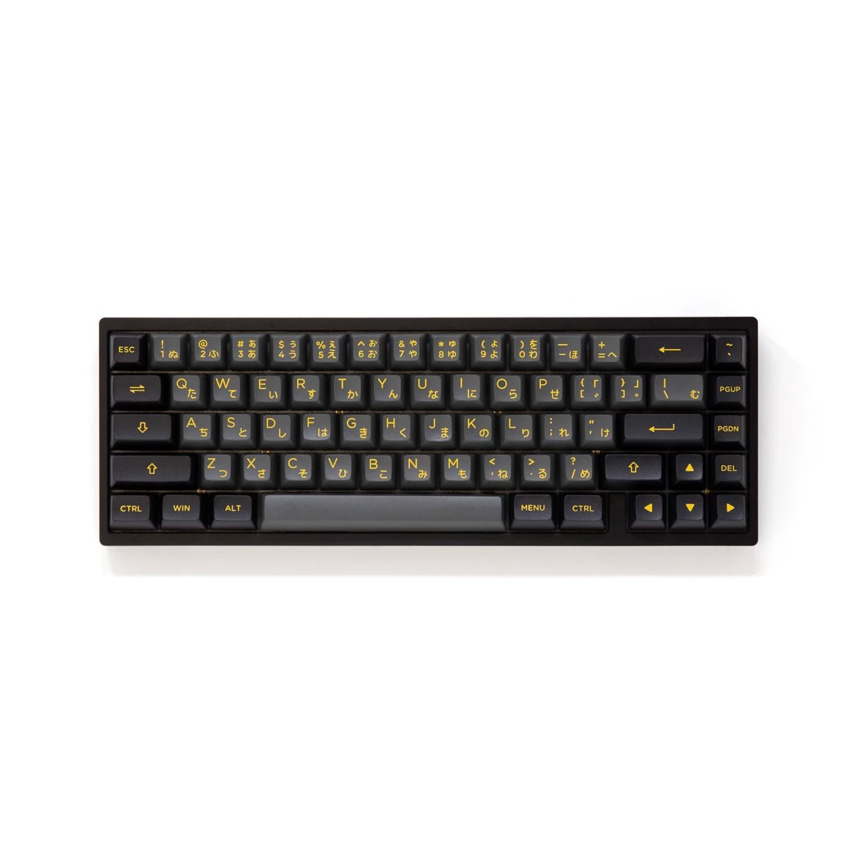 Akko Black & Gold Keycap Set Doubleshot PBT - Divinikey