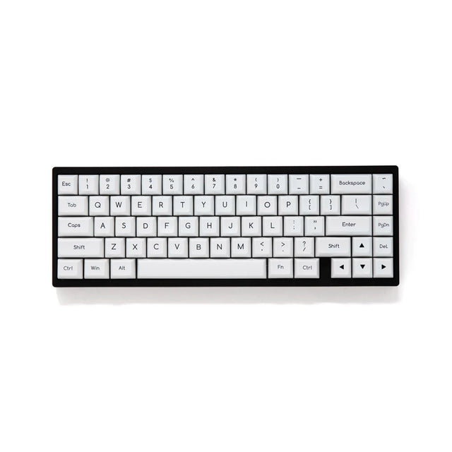 Akko Black on White Keycap Set Doubleshot ABS - Divinikey