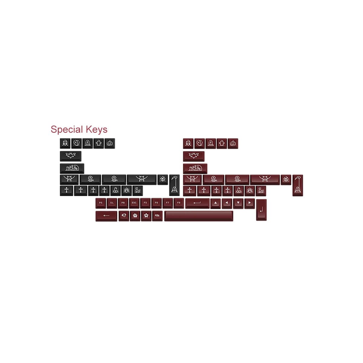 Akko Dracula Castle Keycap Set Doubleshot PBT - Divinikey