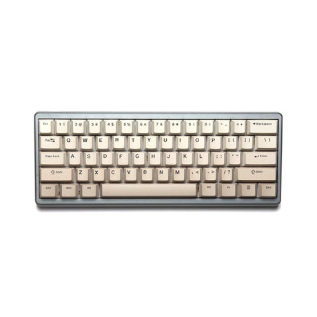 Akko Warm Gray Keycap Set Doubleshot PBT - Divinikey