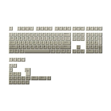 Akko Warm Gray Keycap Set Doubleshot PBT - Divinikey