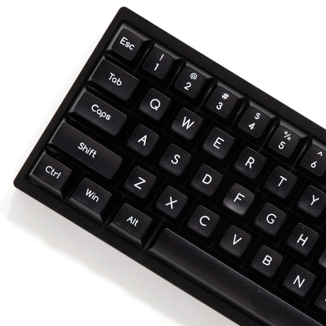 Akko White on Black Keycap Set Doubleshot ABS - Divinikey