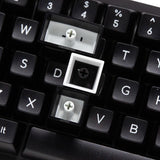 Akko White on Black Keycap Set Doubleshot ABS - Divinikey