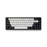 EnjoyPBT Black & White Keycap Set Doubleshot ABS - Divinikey