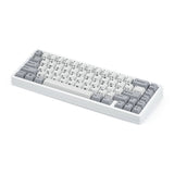 EnjoyPBT G81-SAV White & Gray Keycap Set Dye-Sub PBT - Divinikey