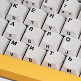 EnjoyPBT G81-SAV White & Gray Keycap Set Dye-Sub PBT - Divinikey