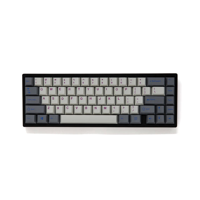 EnjoyPBT Grey White Keycap Set Doubleshot ABS - Divinikey