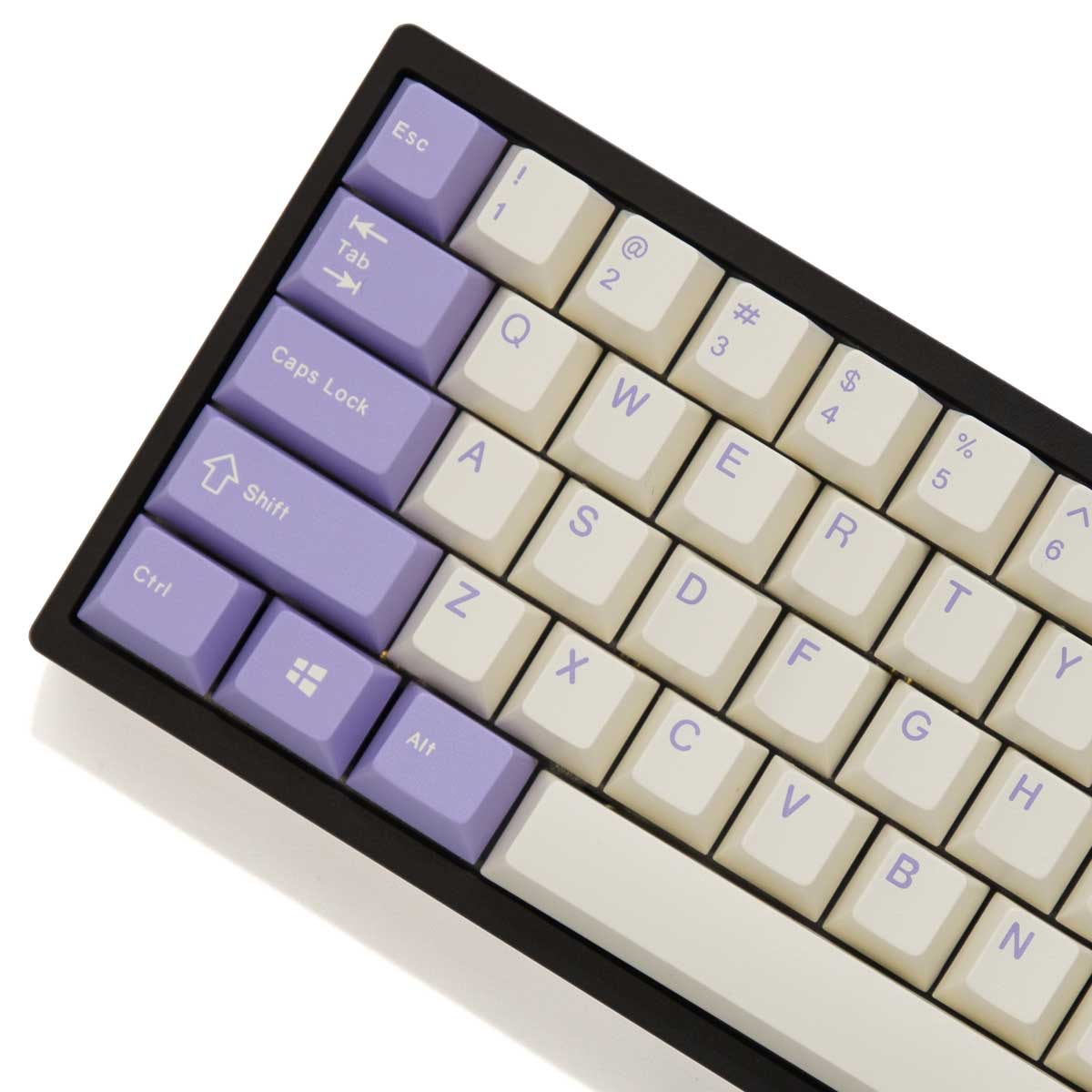 EnjoyPBT Milky Purple Keycap Set Doubleshot ABS - Divinikey