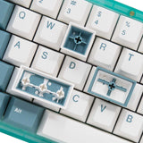EnjoyPBT Teal Keycap Set Doubleshot ABS - Divinikey