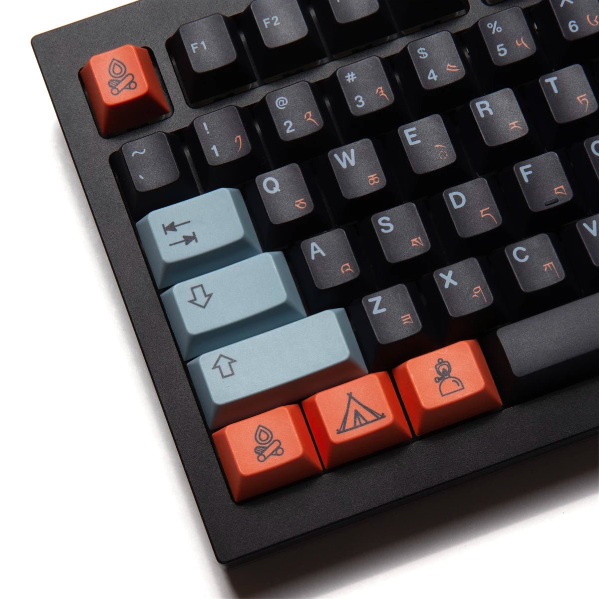 EPBT Flaming Ice Keycap Set Dye-Sub PBT - Divinikey