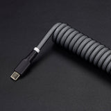 KBDfans Black Grey Handmade USB-C Cable - Divinikey