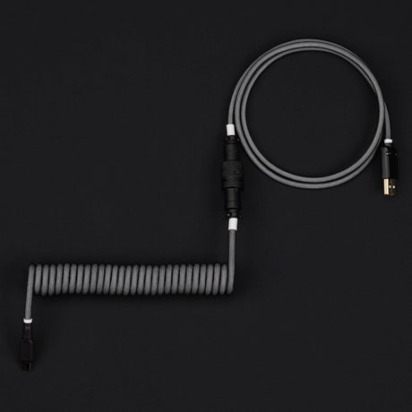 KBDfans Black Grey Handmade USB-C Cable - Divinikey