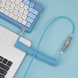 KBDfans Blue Custom Handmade USB-C Cable - Divinikey