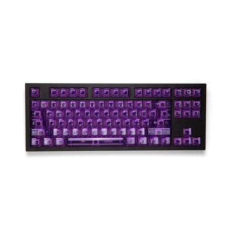 KBDfans Clear 2048 Purple Keycap Set UV Polycarbonate - Divinikey