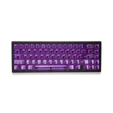 KBDfans Clear 2048 Purple Keycap Set UV Polycarbonate - Divinikey