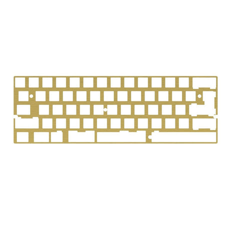 KBDfans DZ60 CNC 60% Plate Aluminum/Brass - Divinikey