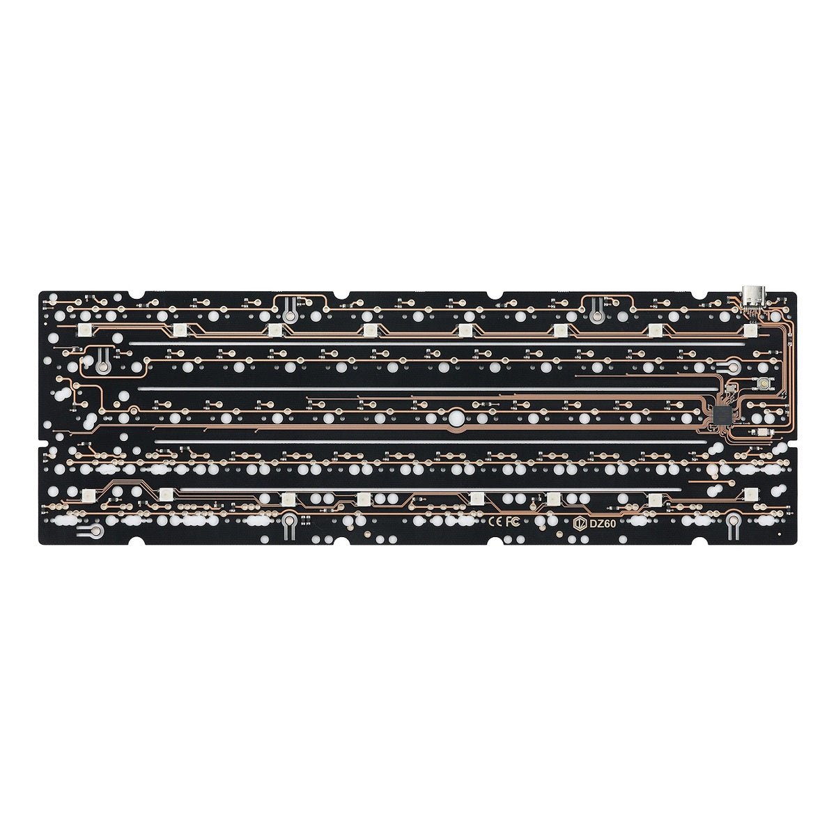 KBDfans DZ60 V2 Flex Cut 60% PCB - Divinikey