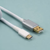 KBDfans Flash White Custom Handmade USB-C Cable - Divinikey