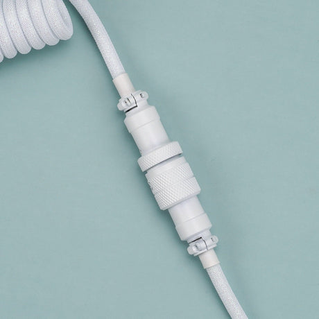 KBDfans Flash White Custom Handmade USB-C Cable - Divinikey