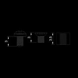 KBDfans M-2 Countersunk Standoff Screw Kit - Divinikey