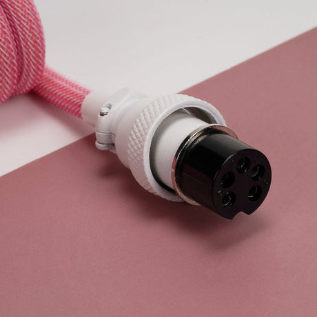 KBDfans Pink Custom Handmade USB-C Cable - Divinikey